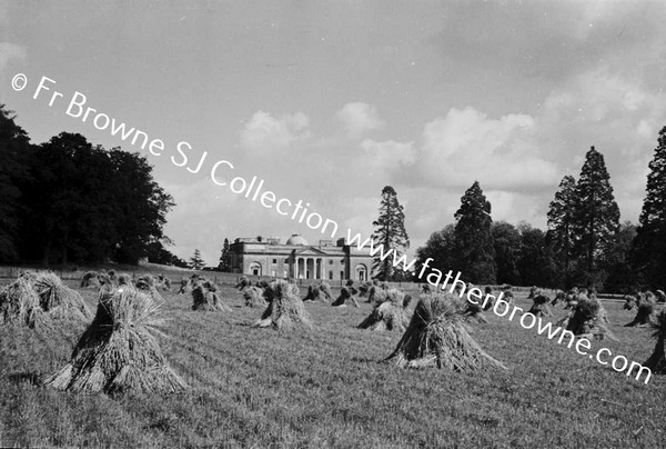 HARVESTING AT ST MARY'S  SHOWING HOUSE EMO COURT